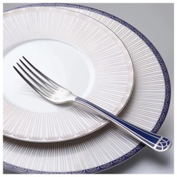 Christofle, Talisman Blue cutlery, silver plated, Fish fork