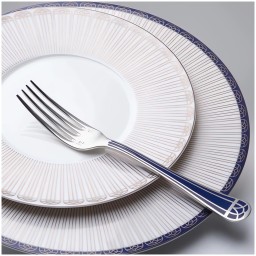 Christofle, Talisman Blue cutlery, silver plated, Salad serving fork