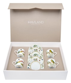 Haviland, Alain Thomas, Set of 4 coffee cups saucers