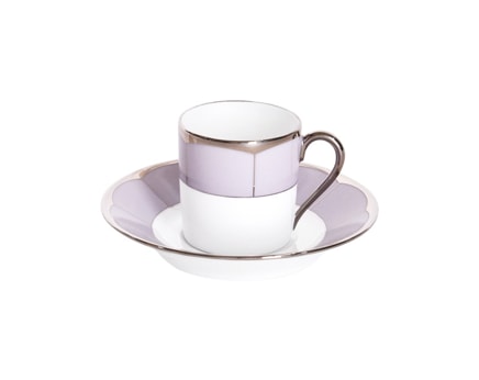 Haviland, Illusion Lavande, Espresso cup and saucer