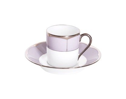 Haviland, Illusion Lavande, Espresso cup and saucer