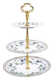 Haviland, Impératrice Eugénie, 3 tier cake plate