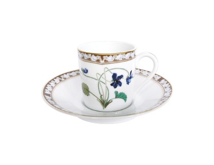 Haviland, Impératrice Eugénie, Espresso cup and saucer