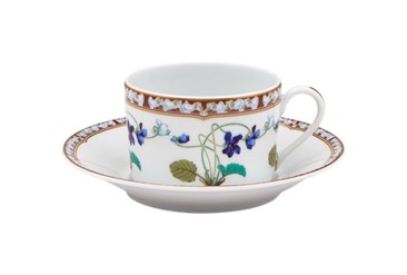 Haviland, Impératrice Eugénie, Tea cup and saucer