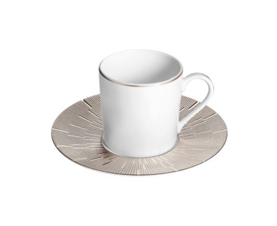 Haviland, Infini platinum, Coffee cup and saucer