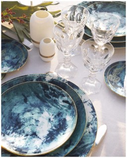 Haviland, Océan bleu, Coffee place setting gift set