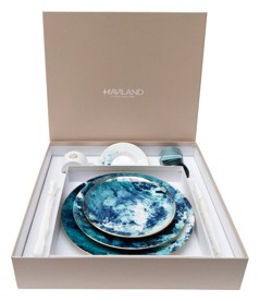 Haviland, Océan bleu, Tea place setting gift set