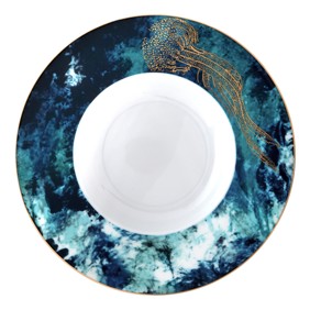 Haviland, Océan bleu, Pasta plate