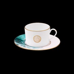 Haviland, Océan bleu, Teacup and saucer