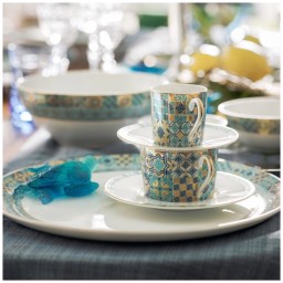 Haviland, Portofino, Set of 4 teacups and saucers