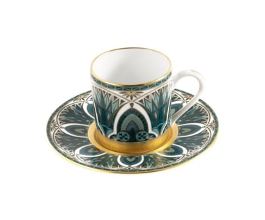 Haviland, Rêves du Nil Gold, Coffee cups and saucers, set of 2