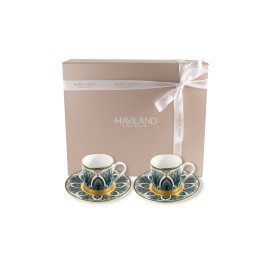 Haviland, Rêves du Nil Gold, Coffee cups and saucers, set of 2