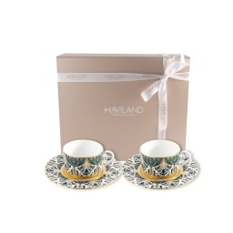 Haviland, Rêves du Nil Gold, Tea cups and saucers, set of 2