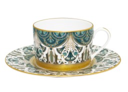 Haviland, Rêves du Nil Gold, Tea cups and saucers, set of 4