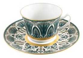 Haviland, Rêves du Nil Gold, Xl cappuccino cup and saucer