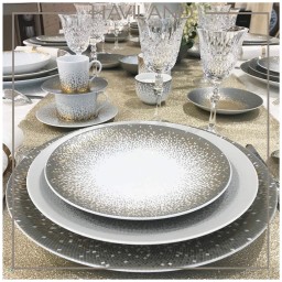 Haviland, Souffle d'or, Set of 4 dessert plates