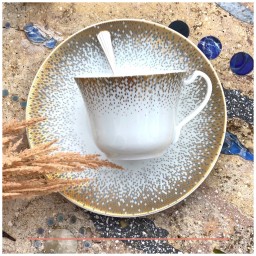 Haviland, Souffle d'or, Xl cappuccino cup and saucer