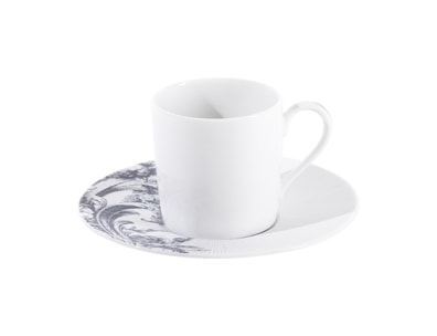 Haviland, Stanislas blue grey, Coffee cup and saucer