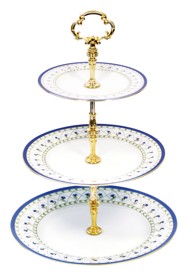 Haviland, Val De Loire, 3 tier cake plate