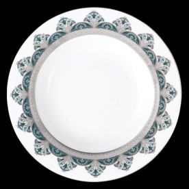 Haviland, Rêves du Nil Platinum, Rim Soup Plate, set of 2