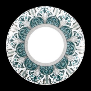 Haviland, Rêves du Nil Platinum, Dessert plates, set of 4