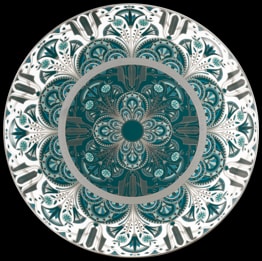 Haviland, Rêves du Nil Platinum, Tart platter