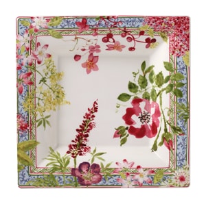 Gien, Millefleurs, Square candy tray large