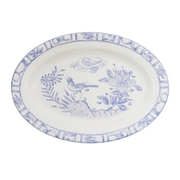 Gien, Oiseau Bleu, Oval platter