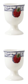 Gien, Oiseau Bleu Fruits, Egg cup, set of 2