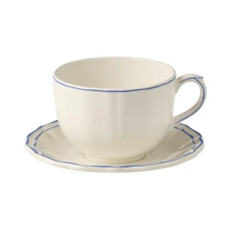 Gien, Filet Bleu, Jumbo cup & saucer