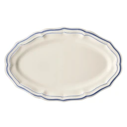 Gien, Filet Bleu, Oval platter