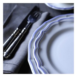 Gien, Filet Bleu, Oval platter