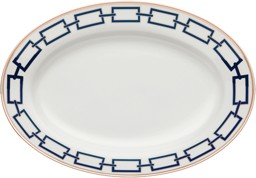 Ginori 1735, Catene, Zaffiro, Oval platter large