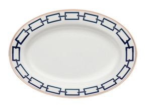 Ginori 1735, Catene, Zaffiro, Oval platter medium