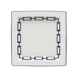 Ginori 1735, Catene, Zaffiro, Large squared platter