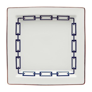 Ginori 1735, Catene, Zaffiro, Large squared platter