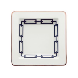 Ginori 1735, Catene, Zaffiro, Small squared platter