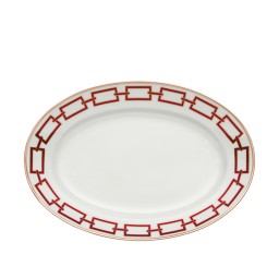 Ginori 1735, Catene, Scarlatto, Oval platter medium