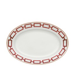 Ginori 1735, Catene, Scarlatto, Oval platter medium