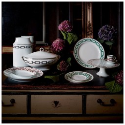 Ginori 1735, Catene, Scarlatto, Large squared platter