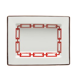 Ginori 1735, Catene, Scarlatto, Rectangular tray