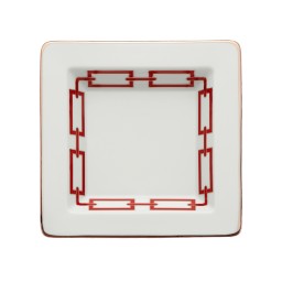 Ginori 1735, Catene, Scarlatto, Small squared platter