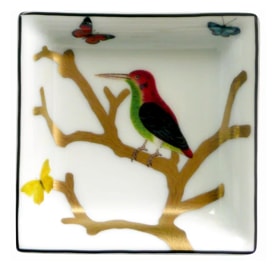 Bernardaud, Aux Oiseaux, Small square dish