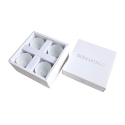 Bernardaud, Aux Oiseaux, Set of 4 tea cups and saucers