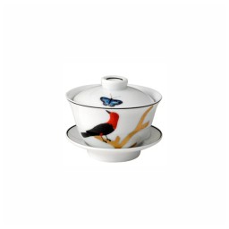 Bernardaud, Aux Oiseaux, Chinese tea cup with lid