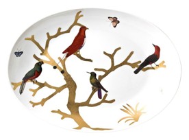 Bernardaud, Aux Oiseaux, Deep oval platter