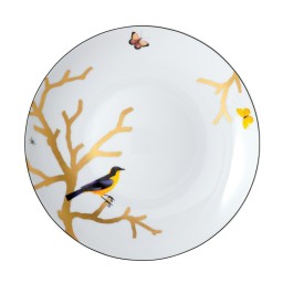 Bernardaud, Aux Oiseaux, Deep round dish