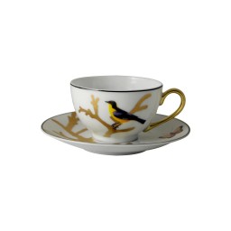 Bernardaud, Aux Oiseaux, Tea cup and saucer