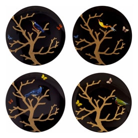Bernardaud, Aux Oiseaux, Set of 4 salad plates