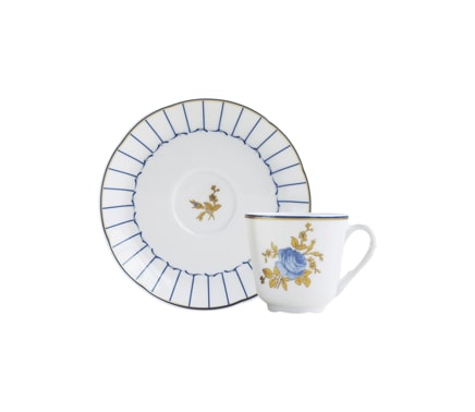Bernardaud, Brocante, Espresso cup and saucer